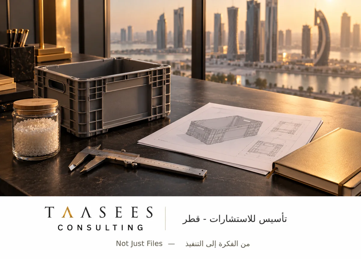 عينات خام وتصميم صندوق لتقييم مشروع مصنع تغليف