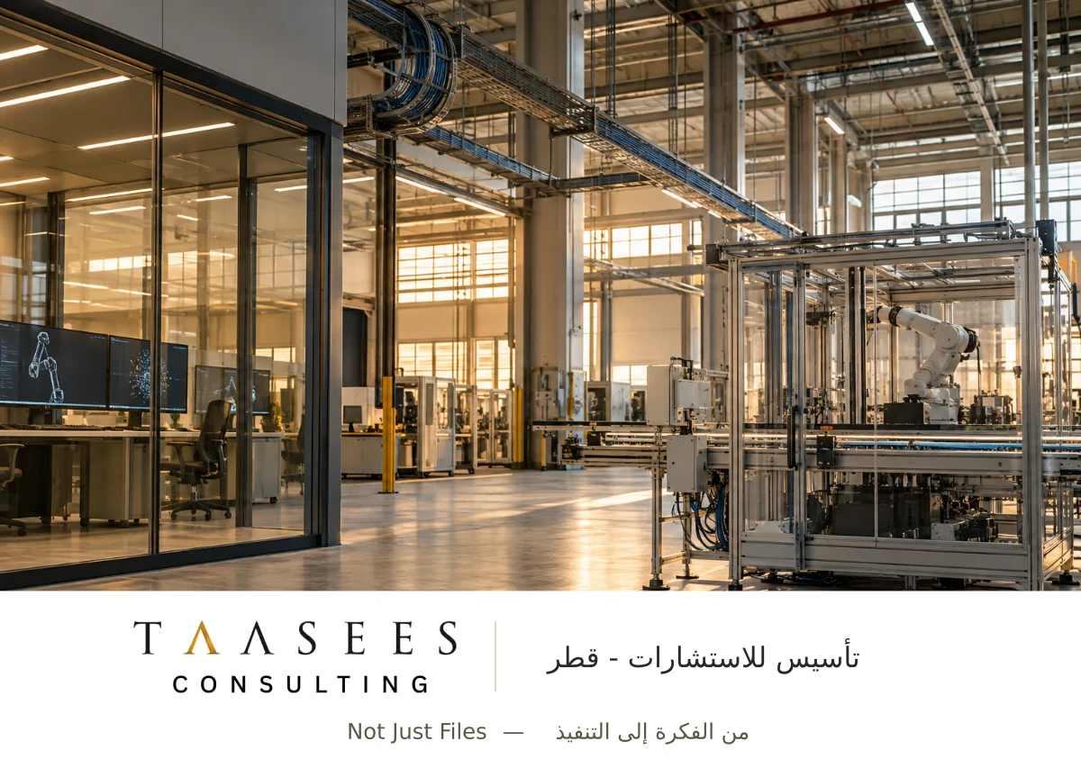 قاعة مصنع حديثة مجهزة للاتصال الرقمي والتوسع