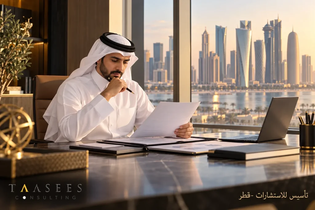 مستثمر بالزي القطري يراجع خيارات الشكل القانوني للشركة