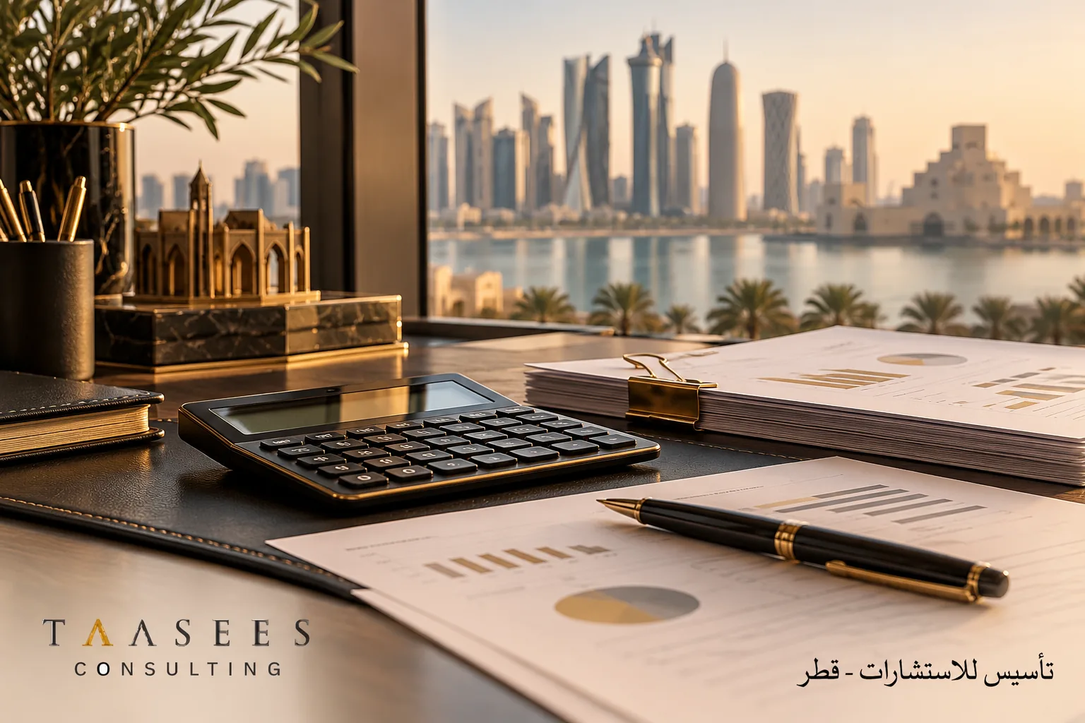 مستندات وحاسبة لتحليل الالتزامات والتدفقات النقدية